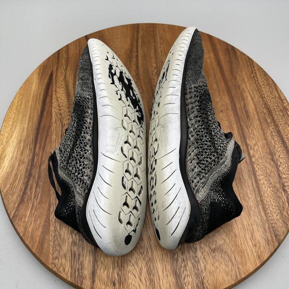 Nike Free RN Flyknit Shoes Mens Size 11 Oreo Running Comfort Walking Gym Sneaker - Picture 6 of 8